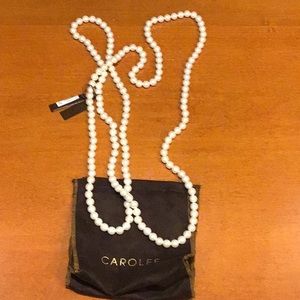 Carol Lee Long Pearl Necklace